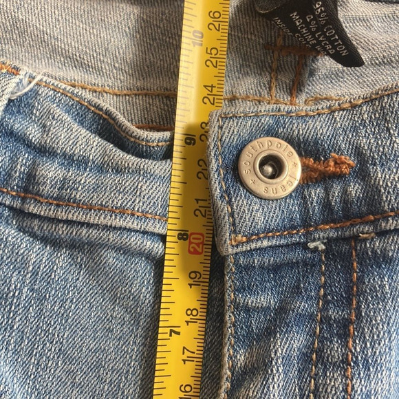 Juniors South Pole Bootcut Distressed Light Washed Jeans Size 11 - Picture 6 of 11